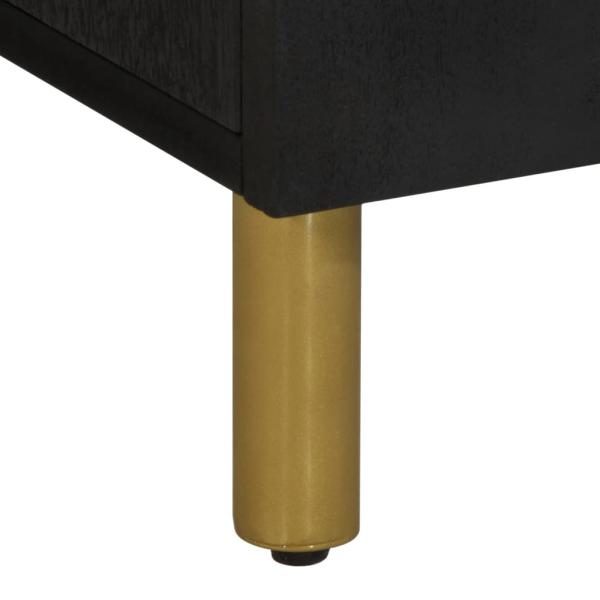 Waschbeckenunterschrank Schwarz 62x33x58 cm Holzwerkstoff