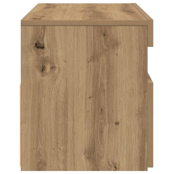 TV-Schrank mit LED-Leuchten Artisan-Eiche 90x35x40 cm
