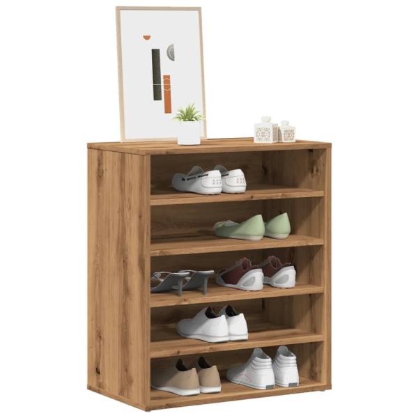 ARDEBO.de - Schuhregal Artisan-Eiche 60x35x70 cm Holzwerkstoff