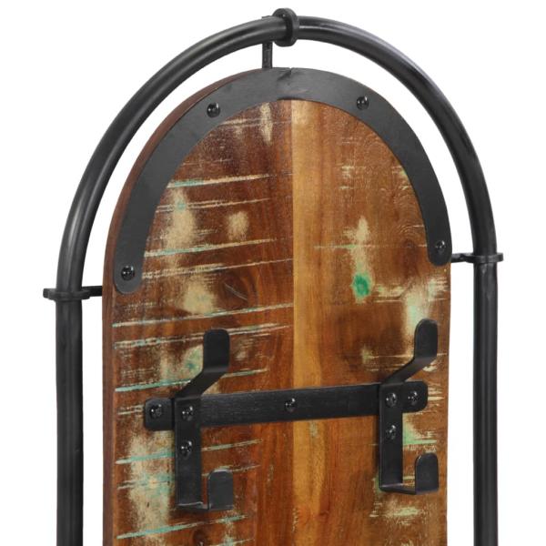 ARDEBO.de - Wandgarderoben mit 4 Haken 2 Stk. Altholz Massiv