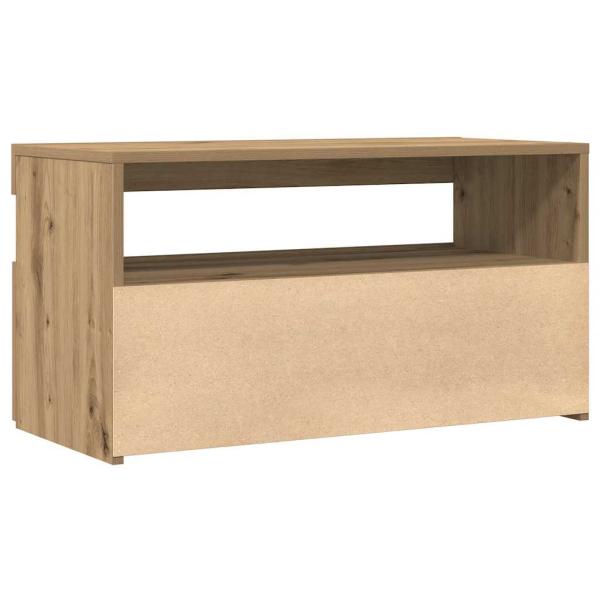 TV-Schrank mit LED-Leuchten Artisan-Eiche 75x35x40 cm