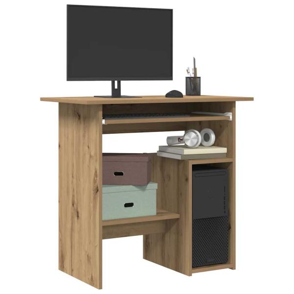 ARDEBO.de - Schreibtisch Artisan-Eiche 80x45x74 cm Holzwerkstoff