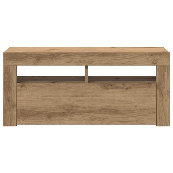 TV-Schrank mit LED-Leuchten Artisan-Eiche 90x35x40 cm
