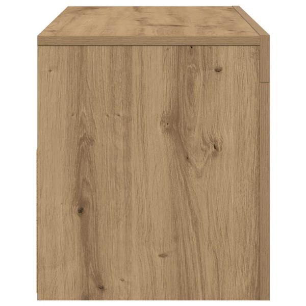 TV-Schrank mit LED-Leuchten Artisan-Eiche 90x35x40 cm