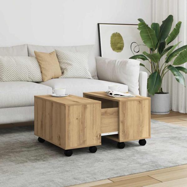 ARDEBO.de - Couchtisch Artisan-Eiche 60x60x38 cm Holzwerkstoff