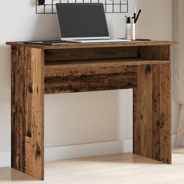 ARDEBO.de - Schreibtisch Altholz-Optik 90x50x74 cm Holzwerkstoff