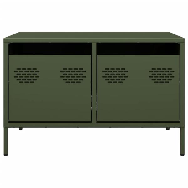 TV-Schrank Olivgrün 68x50x43,5 cm Kaltgewalzter Stahl