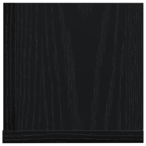 Wandregale 2 Stk. Schwarz 75x16,5x16,5 cm Holzwerkstoff