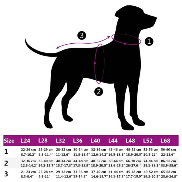 Hundemantel mit Geschirr Wasserdicht Reflektierend Schwarz 2XL
