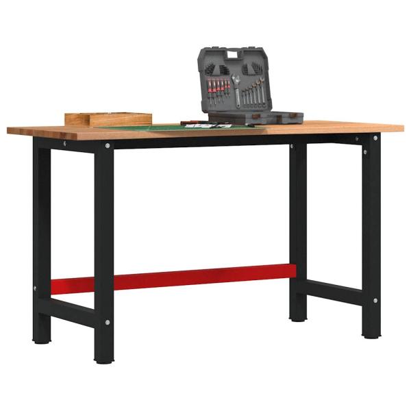ARDEBO.de - Werkbank Hellbraun 140x60x81,5 cm Massivholz Eiche