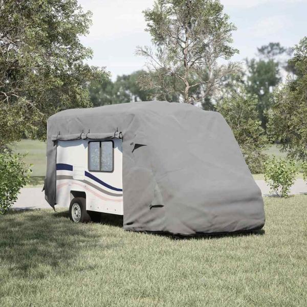 Schutzhülle für Wohnmobil Grau 610x235x275 cm Vliesstoff