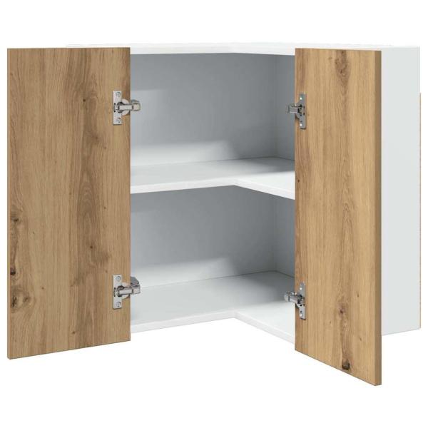 ARDEBO.de - Eck-Hängeschrank Artisan-Eiche 57x57x60 cm Holzwerkstoff