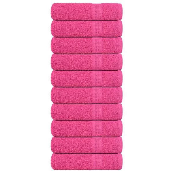 ARDEBO.de - Handtücher 10 Stk. Rosa 50x100 cm 360 g/m² 100% Baumwolle
