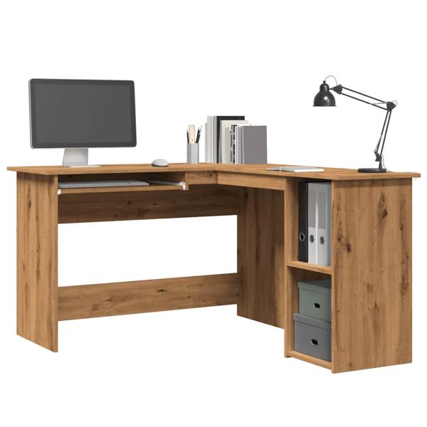 ARDEBO.de - Eckschreibtisch Artisan-Eiche 120x140x75 cm Holzwerkstoff
