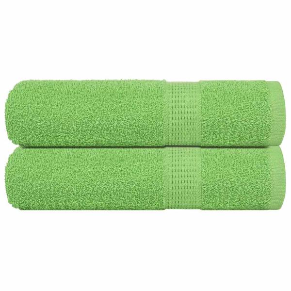ARDEBO.de - Handtücher 2 Stk. Apfelgrün 50x100 cm 360 g/m² 100% Baumwolle
