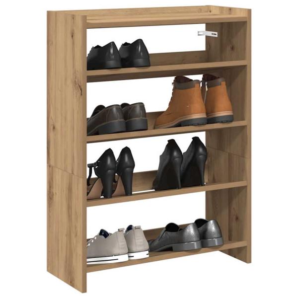 ARDEBO.de - Schuhregal Artisan-Eiche 80x25x61,5 cm Holzwerkstoff