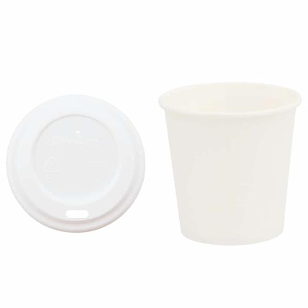ARDEBO.de - Pappbecher mit Deckeln 1000 Stk. 4oz 100ml