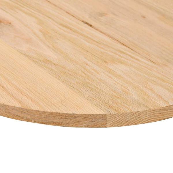 ARDEBO.de - Tischplatte 120x60x2 cm Massivholz Eiche Oval
