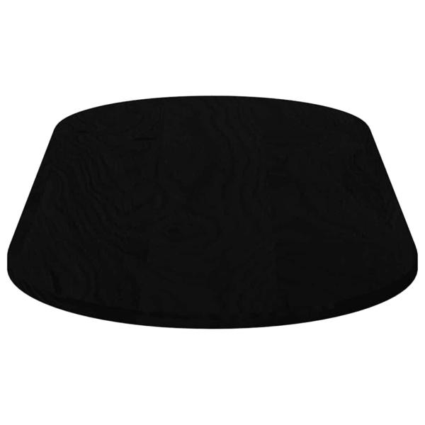 Tischplatte Dunkelbraun 140x60x2 cm Massivholz Eiche Oval