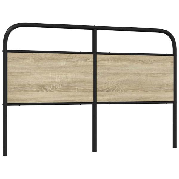 Kopfteil Sonoma-Eiche 150 cm Stahl und Holzwerkstoff