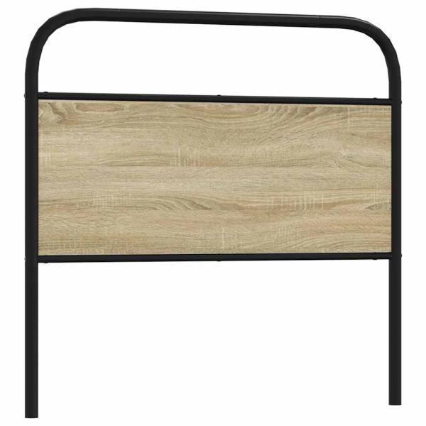 ARDEBO.de - Kopfteil Sonoma-Eiche 90 cm Stahl und Holzwerkstoff