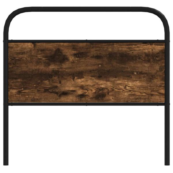 Kopfteil Räuchereiche 100 cm Stahl und Holzwerkstoff
