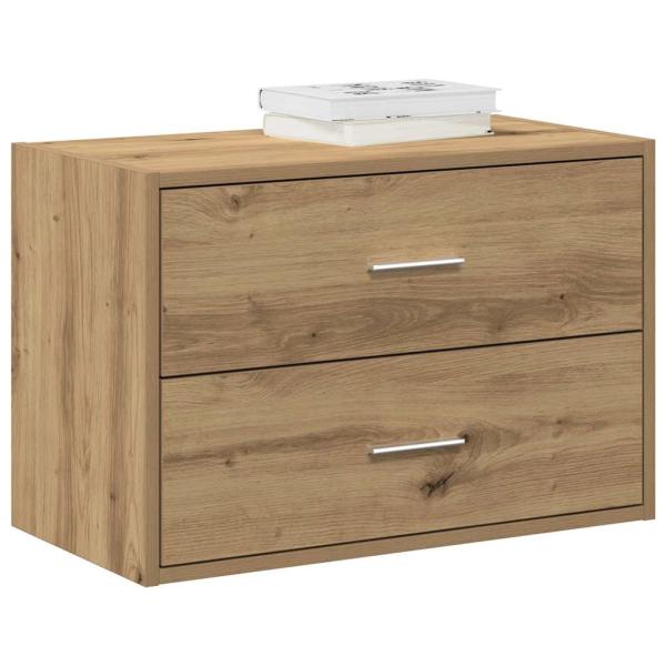ARDEBO.de - Schrank mit 2 Schubladen Artisan-Eiche 60x31x40cm Holzwerkstoff