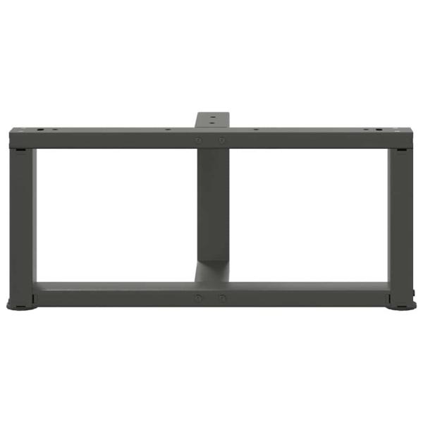Couchtischbeine T-Form 2 Stk. Anthrazit 60x25x(30-31) cm Stahl