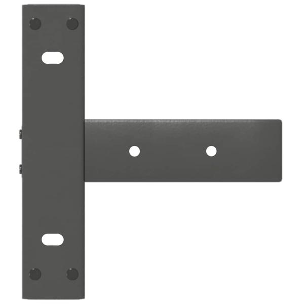 Konsolentischbeine T-Form 2Stk. Anthrazit 20x28x(72-73)cm Stahl