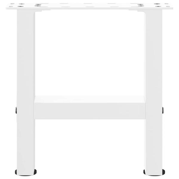 Couchtischbeine Weiß 2 Stk. 40x(30-31) cm Stahl