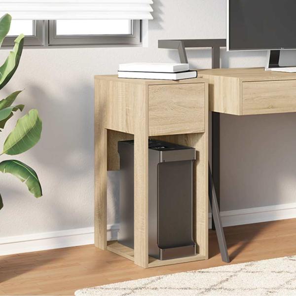 Computerschrank mit Schublade Sonoma-Eiche 30x44x74 cm