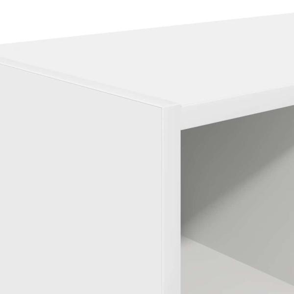 Schuhregale 2 Stk. Stapelbar Weiß 89,5x30x40 cm