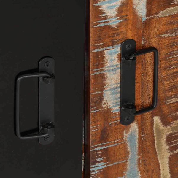 Konsolentisch Mehrfarbig 90x35x75 cm Altholz Massiv