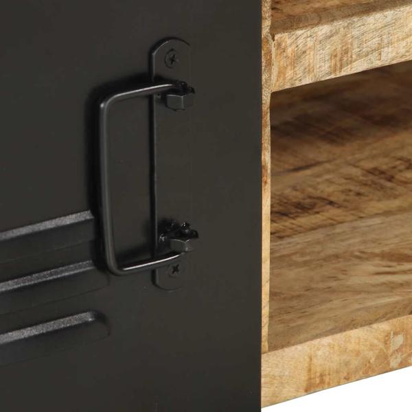 Couchtisch 90x50x36 cm Raues Massivholz Mango