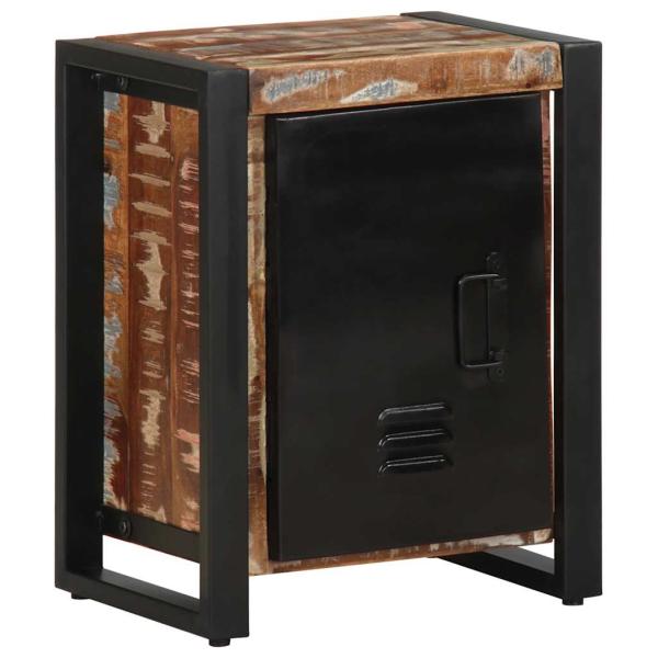 Nachttische 2 Stk. Mehrfarbig Raues Mangoholz