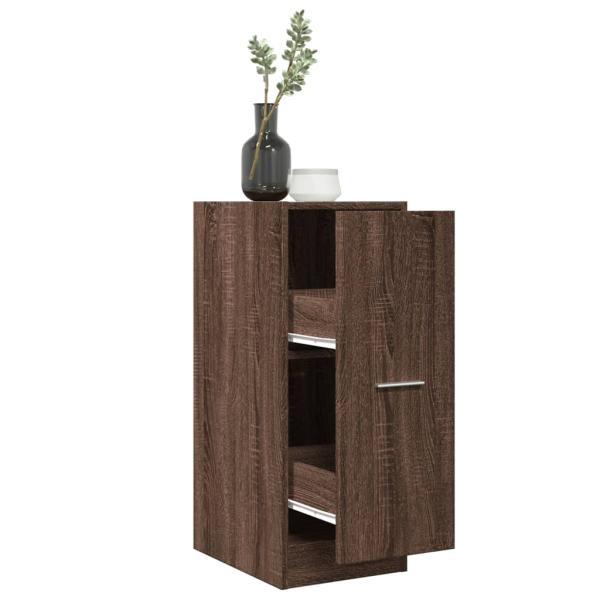 ARDEBO.de - Apothekerschrank Braun Eichen-Optik 30x41x77,5 cm Holzwerkstoff