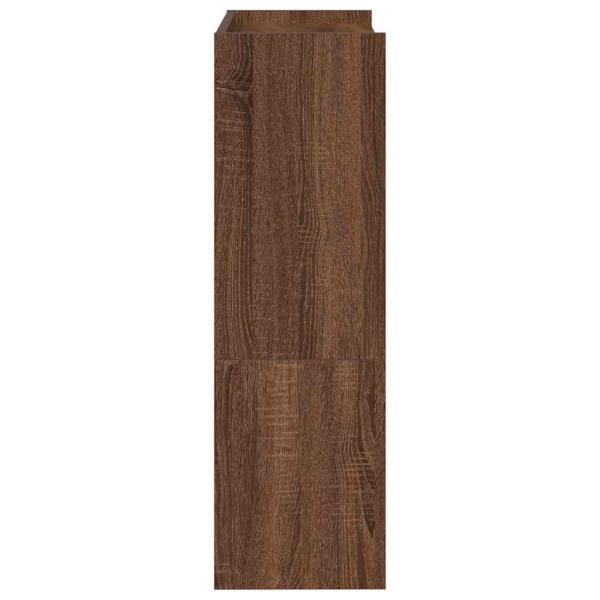 Schuhregal Braun Eichen-Optik 80x25x61,5 cm Holzwerkstoff