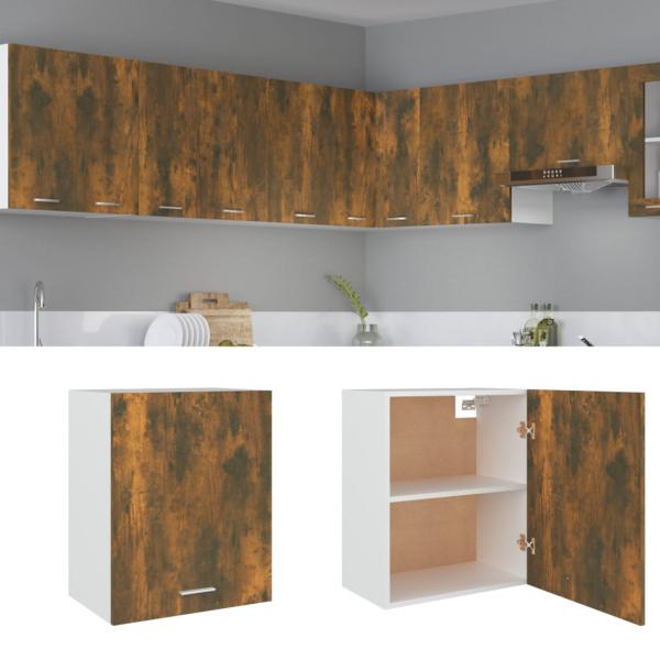 ARDEBO.de - Hängeschrank Räuchereiche 50x31x60 cm Holzwerkstoff