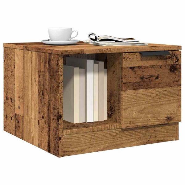 ARDEBO.de - Couchtisch Altholz-Optik 50x50x36 cm Holzwerkstoff
