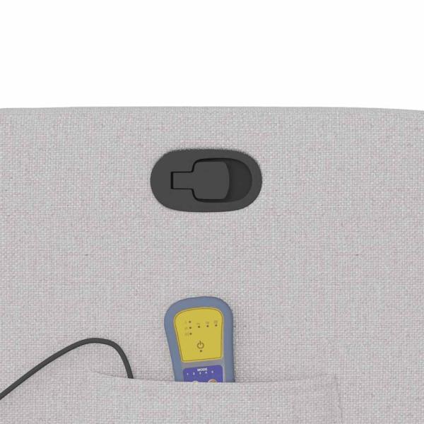 Massagesessel Wolkengrau Stoff