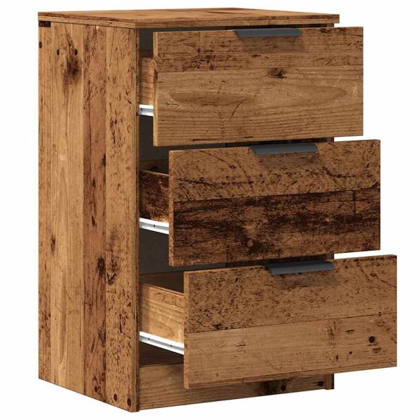 Nachttische 2 Stk. Altholz-Optik 40x36x65 cm Holzwerkstoff