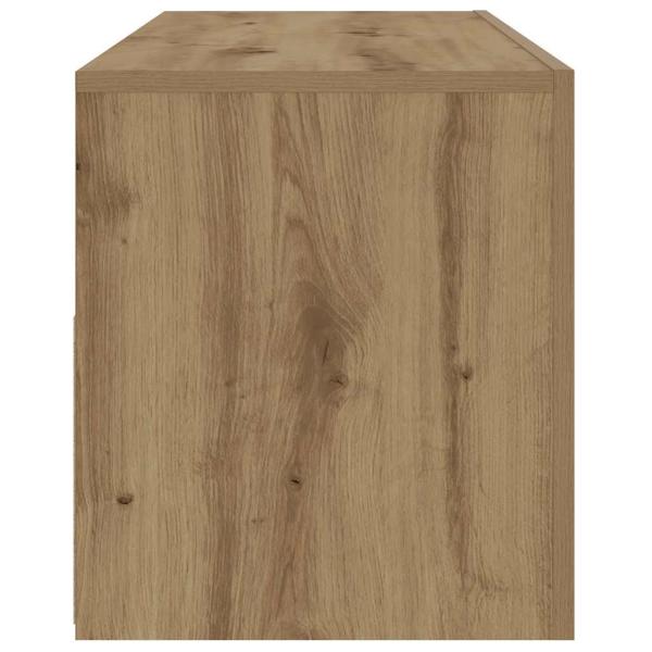 Nachttische 2 Stk. mit LEDs Artisan-Eiche 60x35x40 cm