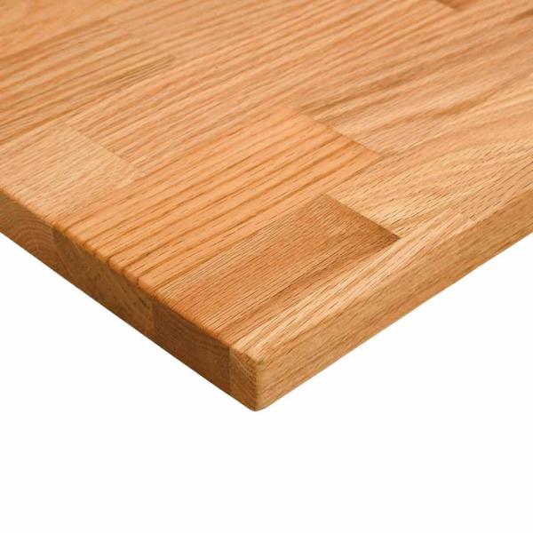 ARDEBO.de - Schreibtischplatte Hellbraun 120x50x2,5 cm Massivholz Eiche