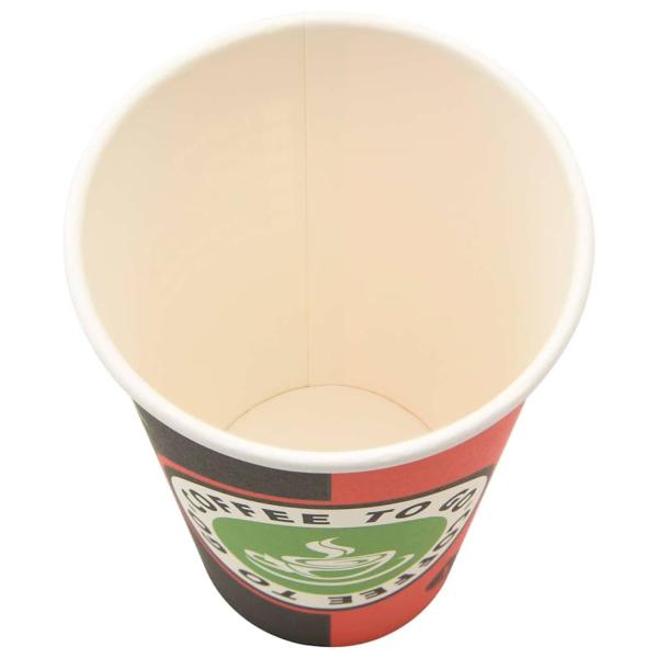 ARDEBO.de - Pappbecher 1000 Stk. 16oz 400ml Rot und Schwarz