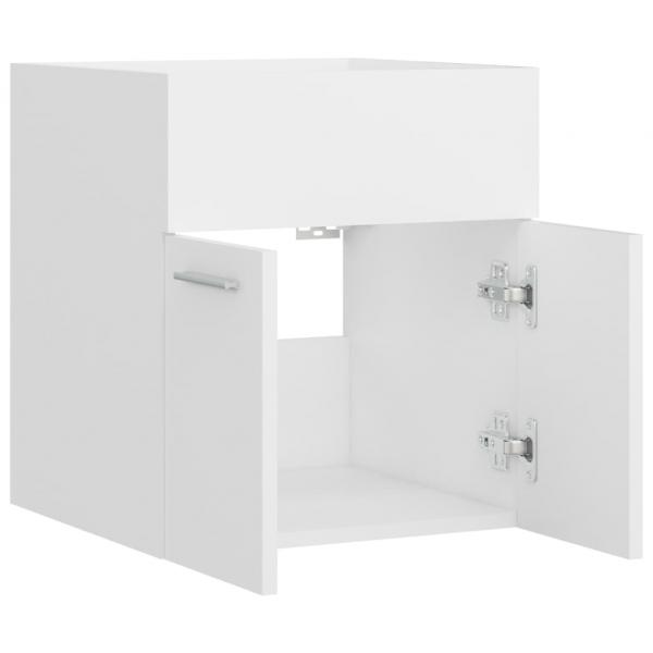 Waschbeckenunterschrank Weiß 41x38,5x46 cm Holzwerkstoff