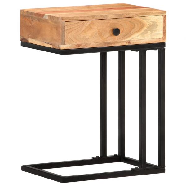 Beistelltisch U-Form 45x30x61 cm Akazie Massivholz