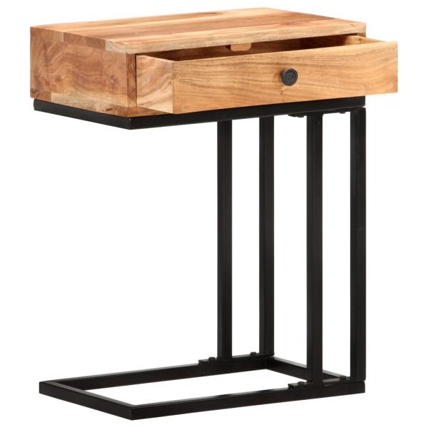 Beistelltisch U-Form 45x30x61 cm Akazie Massivholz