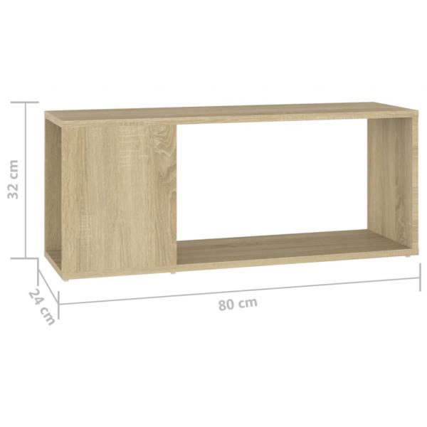 TV-Schrank Sonoma-Eiche 80x24x32 cm Holzwerkstoff