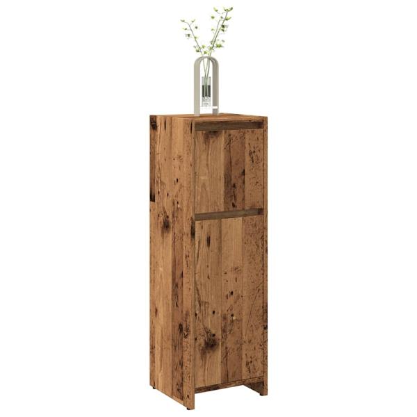 ARDEBO.de - Badschrank Altholz-Optik 30x30x95 cm Holzwerkstoff