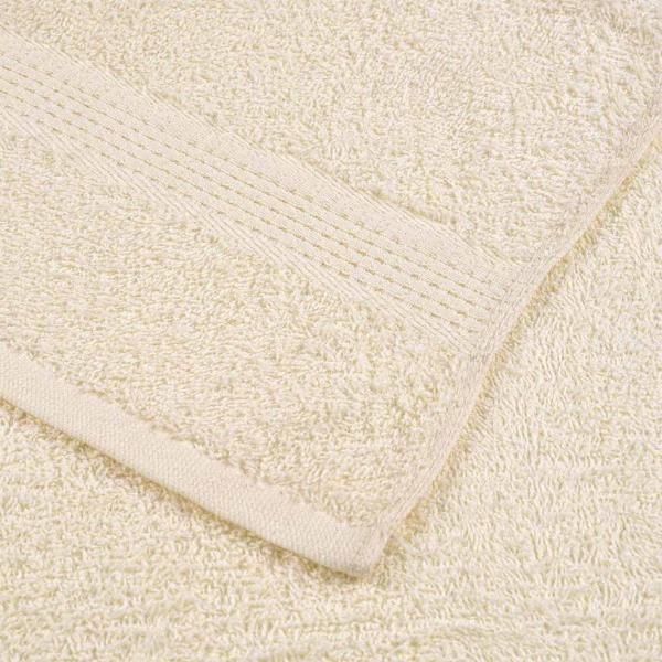 6-tlg. Handtuch-Set Creme 360 g/m² 100% Baumwolle